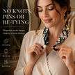 🧣 Effortless Glamour: Pop-On Pearl Necklace Scarf ✨