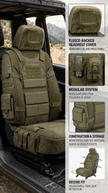 💪🚙Rugged Truck Seat Cover – Tactical Storage, Seat Protection & All‑Day Comfort
