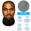 3Pcs Funny Printed Full Face Mesh Mask – Breathable Cosplay Hood for Parties & Street Style