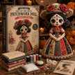 Day of the Dead Rose Spirit DIY Doll Kit - Vintage Red Rose Bonnet Sewing Set