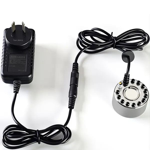 Ultrasonic Mist Maker & Fogger with LED Lights - Waterproof Submersible Ultrasonic Fog Generator for Ponds, Fountains & Halloween Decor