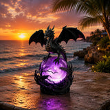 🔥Halloween Promotion - Gothic Dragon LED Crystal Ball Lamp for Dark Aesthetic Decor🐉
