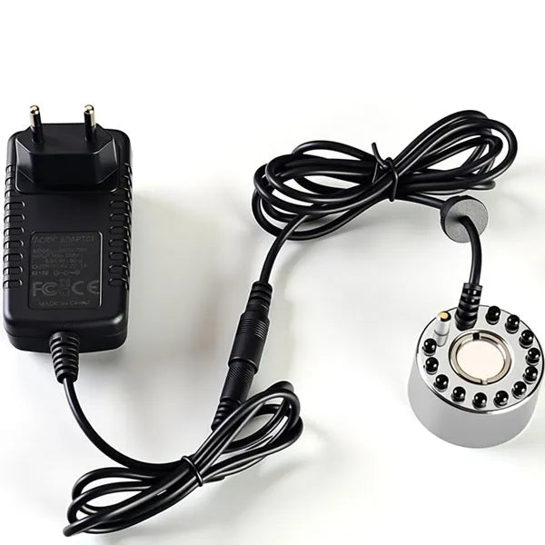Ultrasonic Mist Maker & Fogger with LED Lights - Waterproof Submersible Ultrasonic Fog Generator for Ponds, Fountains & Halloween Decor