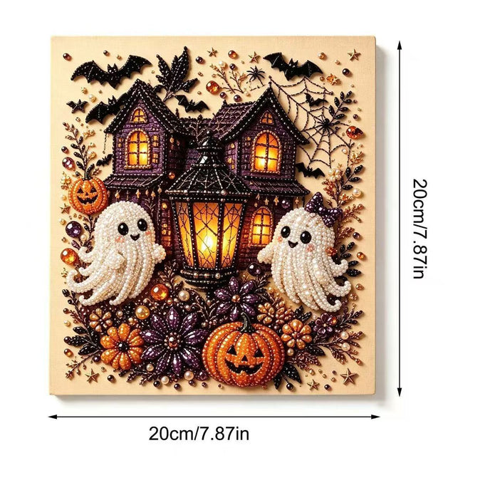 Spooky Cute Ghost Pearl Diamond Painting Kit – 8