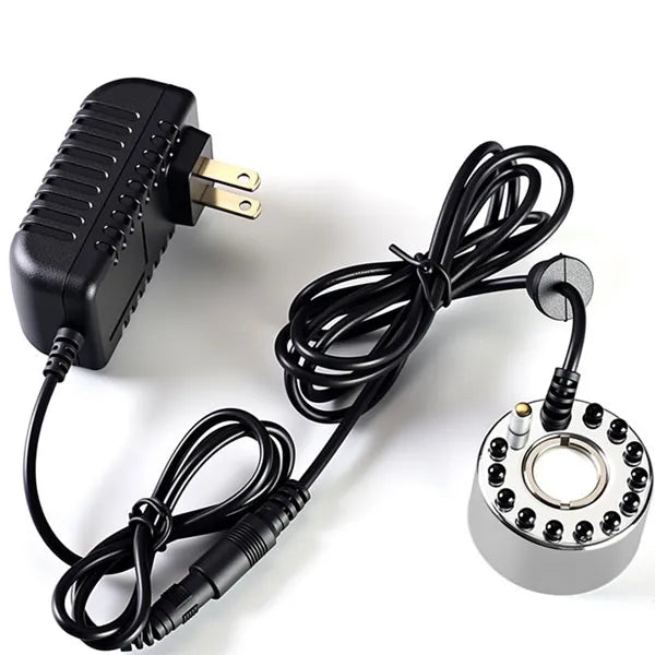 Ultrasonic Mist Maker & Fogger with LED Lights - Waterproof Submersible Ultrasonic Fog Generator for Ponds, Fountains & Halloween Decor