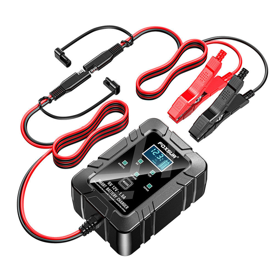 🔥🔥 Father's Day Special:FOXSUR 6V/12V 1.5A Smart Battery Charger