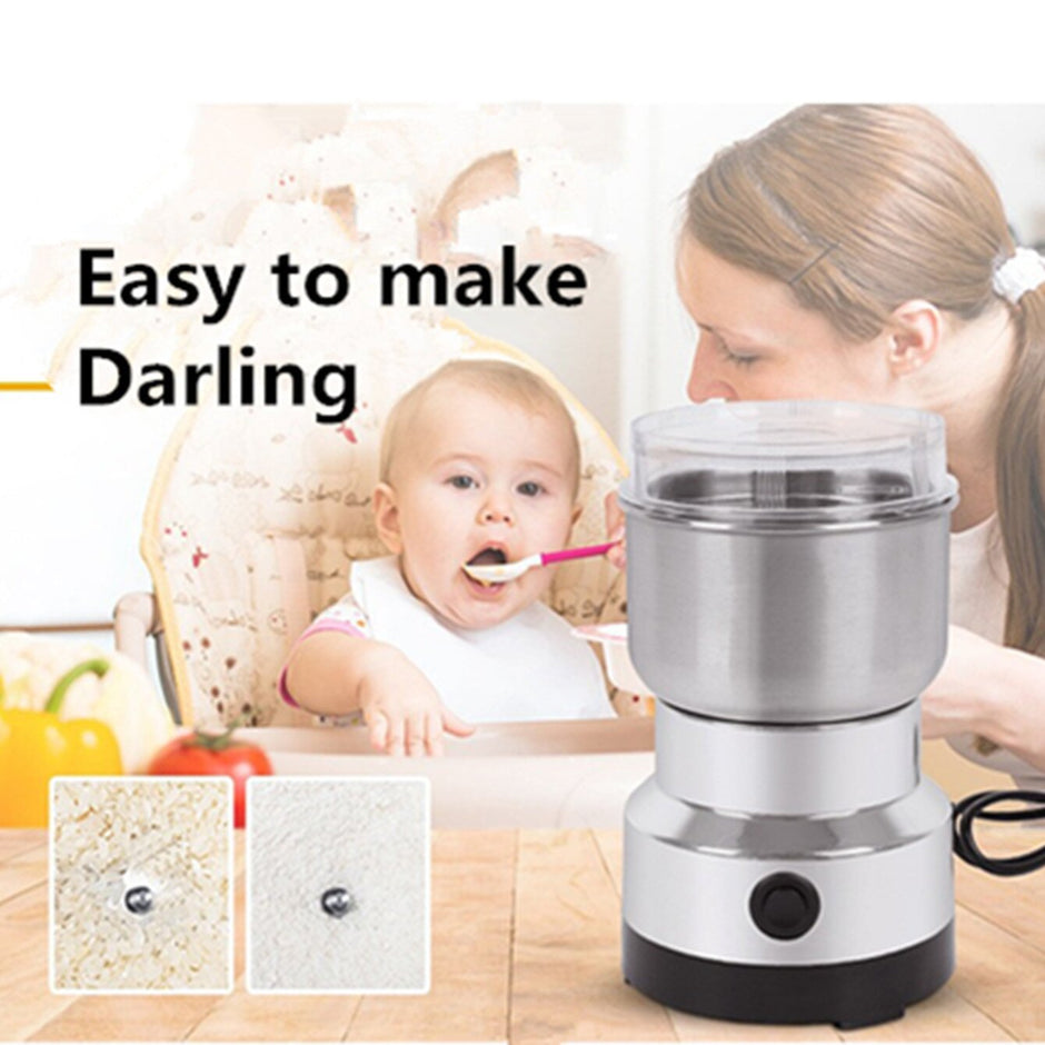 🏅High-Speed Stainless Steel Grain Grinder