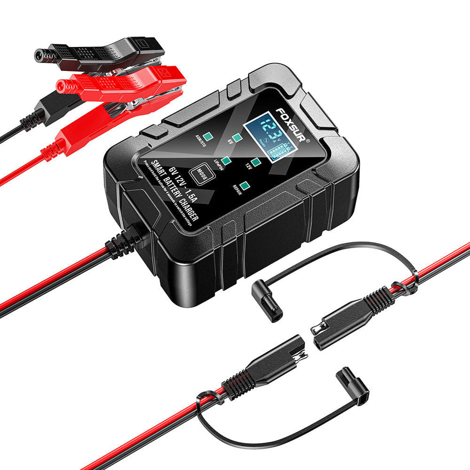 🔥🔥 Father's Day Special:FOXSUR 6V/12V 1.5A Smart Battery Charger