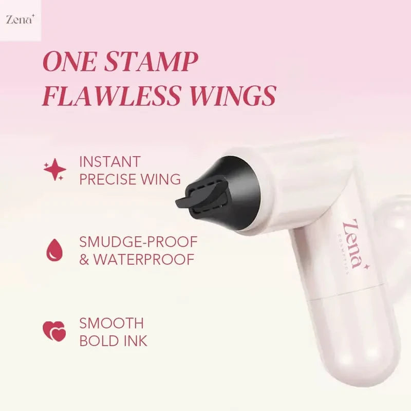 Wing Eyeliner Stamp Pen – Dual-Ended Waterproof Liquid Eyeliner in Black & Brown
