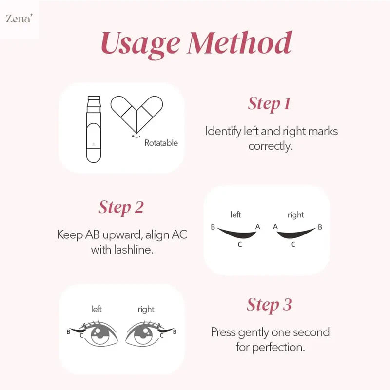 Wing Eyeliner Stamp Pen – Dual-Ended Waterproof Liquid Eyeliner in Black & Brown