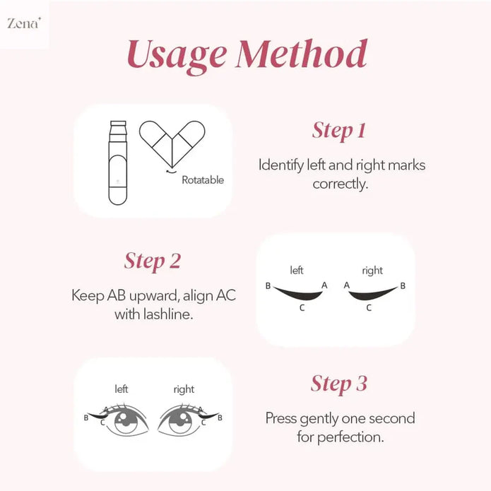Wing Eyeliner Stamp Pen – Dual-Ended Waterproof Liquid Eyeliner in Black & Brown