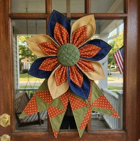 The Heritage Bloom Wreath & Bow: Multi-Piece Sewing Template Set