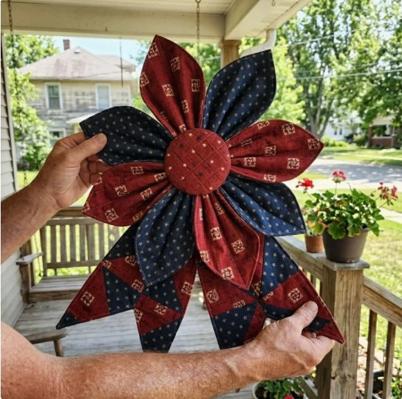 The Heritage Bloom Wreath & Bow: Multi-Piece Sewing Template Set