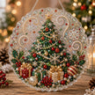 🎄Christmas Pearl Diamond Art Hanging Ornament Kit | Luxury Flocked Canvas with Scratch-Resistant Non-Fading Pearl Beads DIY Handmade Holiday Hanging Decor 🎅💎