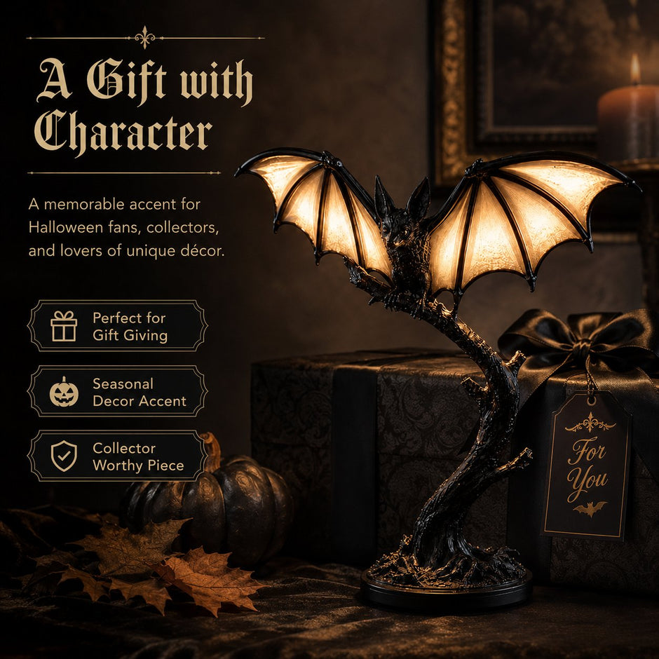 🔥Halloween Promotion - Lichtgevende vleermuis-tafellamp 🦇
