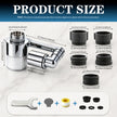 360° Swivel Faucet Filter Set with 3 Replacement Cartridges