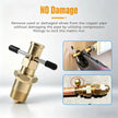 Compression Sleeve Puller Tool for 1/2' & 3/4' Brass Pipes, Rust-Resistant Ferrule Remover, Pipe Ring Extraction Kit for Corroded/Frozen Supply Stops, Removes Nut & Ferrule Safely – No Pipe Damage (Fits NPT 1/2', 3/4')
