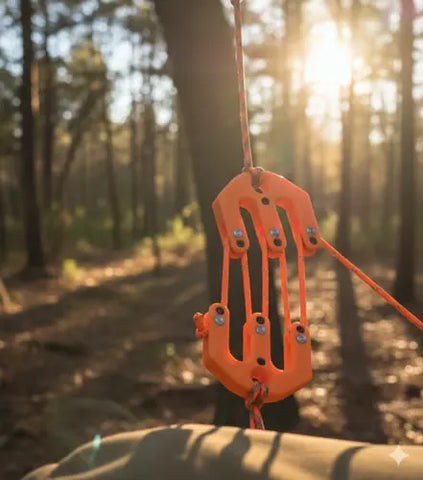 Homegood™ 4:1 Ultralight Game Hoist - 1.3oz Heavy Duty Pulley System