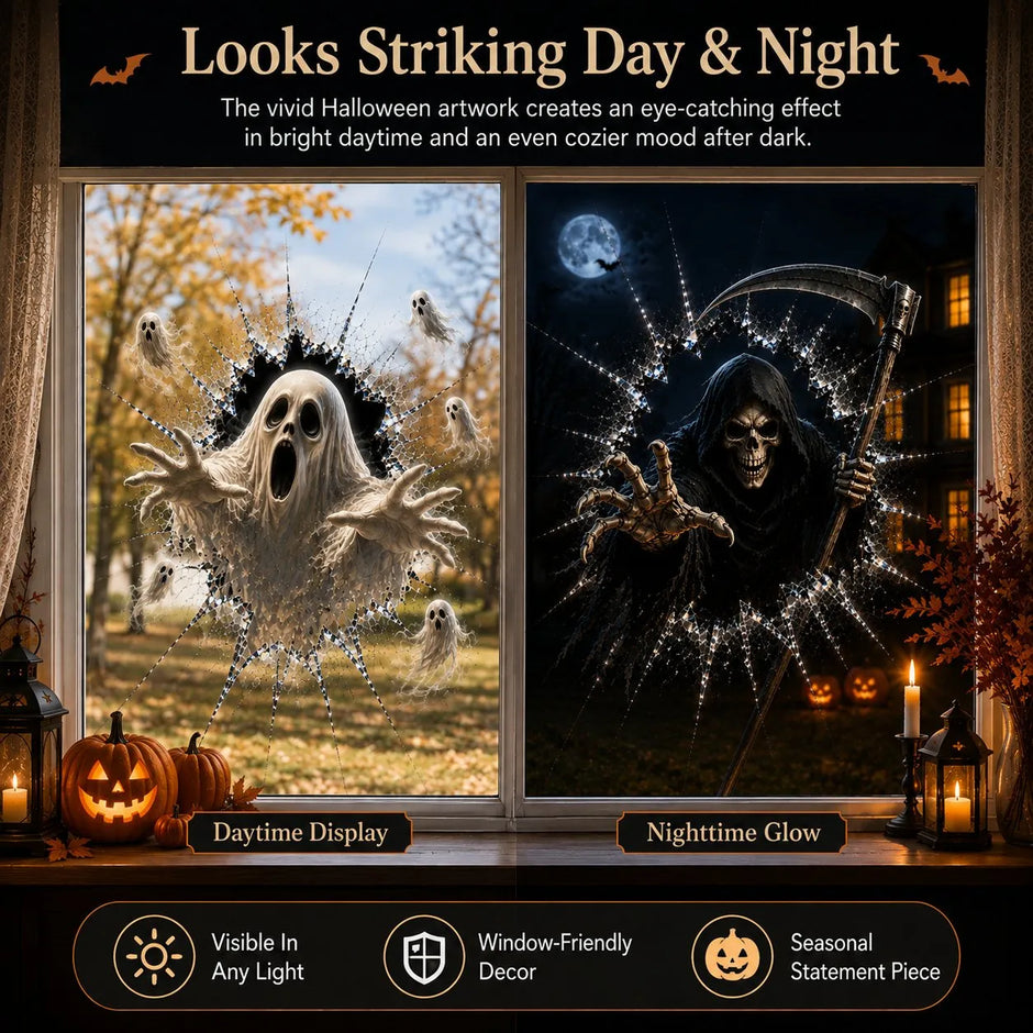 Turn Any Window Into a Haunted Halloween Scene