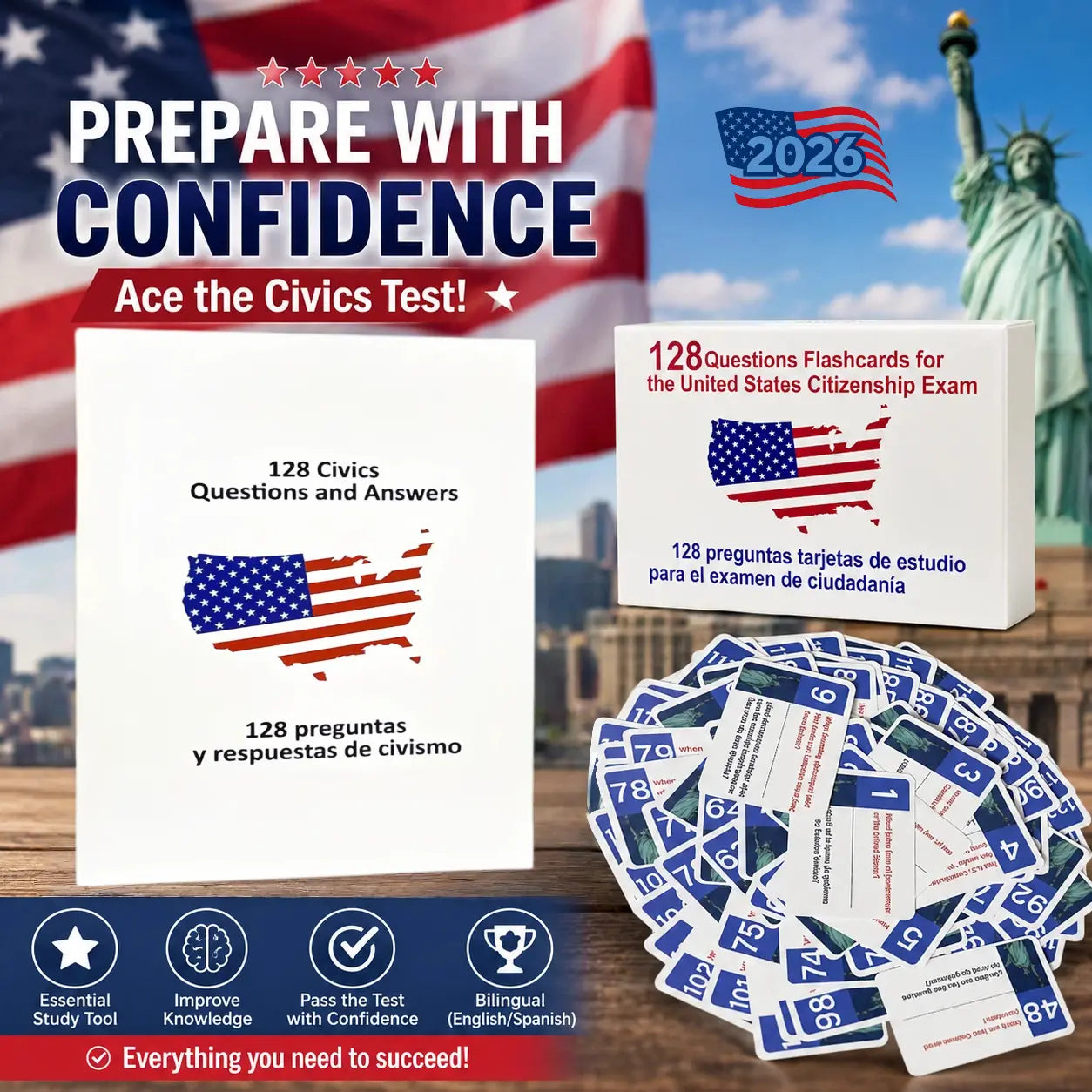 2026 US Citizenship Bilingual Instruction Cards