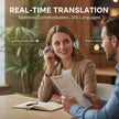 🌎 AI Wearable Translator – 165+ Language Two-Way Voice Translation Device, Real-Time AI Language Translator with Smart Learning, Bluetooth Connectivity for Travel, Work & Everyday Conversations