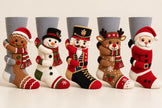 Hugging Christmas Socks3D