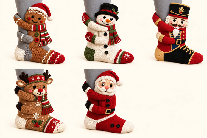 Hugging Christmas Socks3D