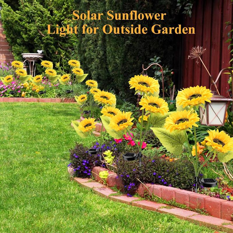 🔥Hot Sale 49% off🌟🌻 Solar Powered LED Sunflower Garden Lights Set