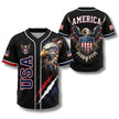 USA 250th Anniversary All-Over Print Patriotic Baseball Jersey