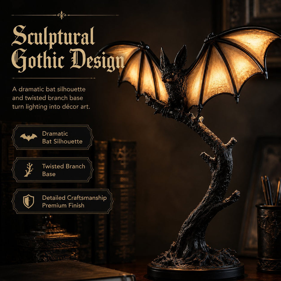 🔥Halloween Promotion - Lichtgevende vleermuis-tafellamp 🦇