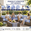 🛋️ Waterproof Outdoor Patio Sofa Cushion Covers 🔥