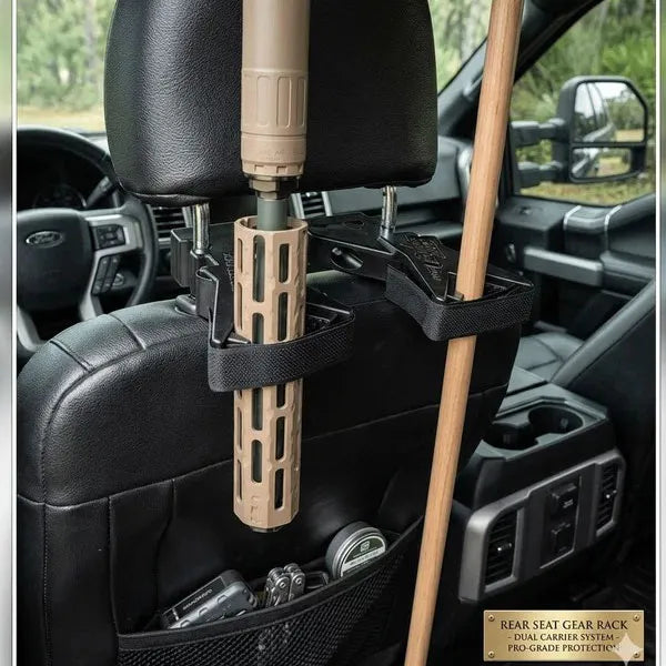 Universal Seat Back Tactical Rack – Secure Headrest Mount