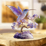 Stunning Amethyst Styled Hummingbird - Personalized Hummingbird Custom Shaped Acrylic Plaque