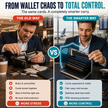🔥RFID-Blocking Stainless Steel Card Wallet – Organized, Secure & Pocket-Ready 🔒