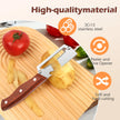 Multi Functional Vegetable Peeler for Kitchen,Wooden Handle, Potato Fruit Peeler with Bottle Opener Function, Durable Kitchen Helper