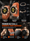 Stylish multi-functional sports monitoring watch