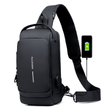 🔒 Anti-Theft Smart Sling Bag | Built-in USB Charging & Secure Combination Lock