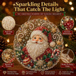 🎄Christmas Pearl Diamond Art Hanging Ornament Kit | Luxury Flocked Canvas with Scratch-Resistant Non-Fading Pearl Beads DIY Handmade Holiday Hanging Decor 🎅💎