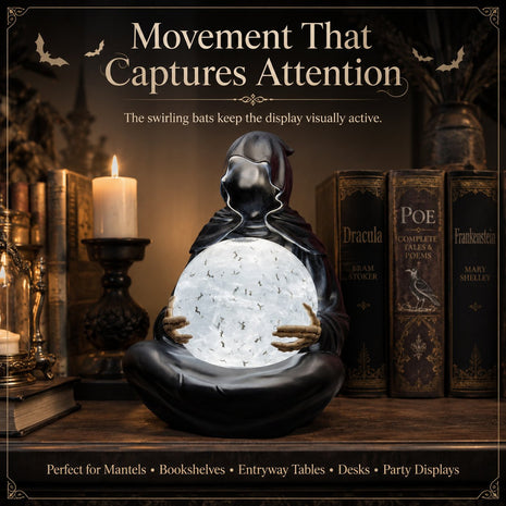 🔥Halloween Promotion - Mystic Reaper Crystal Ball Light💀
