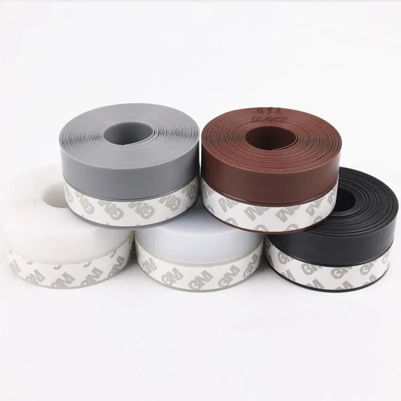 16.4Ft Door Weather Stripping🏅Adhesive Draft Stopper Seal Strip for Doors, Windows & Shower Doors