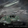 3.5 Channel Military RC Helicopters with LED Light, Altitude Hold, One Key Take Off/Landing