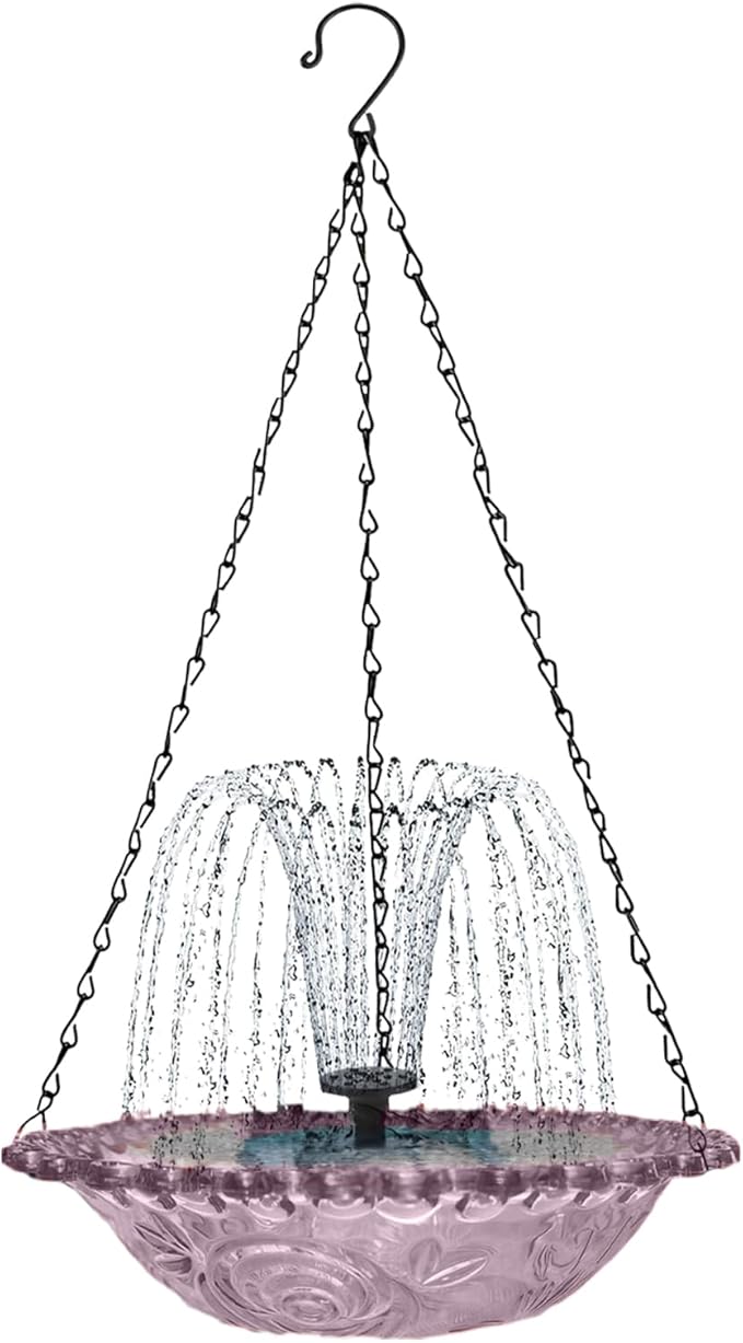 🌸Spring Promotion--Solar Powered Hanging Bird Bath Fountain
