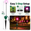 RGB Dancing Firefly Garden Lights – 7-Color Motorized Outdoor Landscape Stake Lights