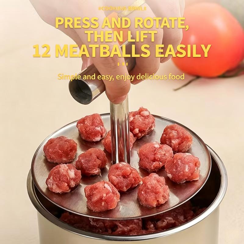 Upgrade 6/12 Ball Manual Meatball Maker Tool
