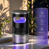 Indoor Insect Trap with Light and Suction Non Zapper Flying Bug Catcher for Mosquitoes Fruit Flies Gnats and Moths