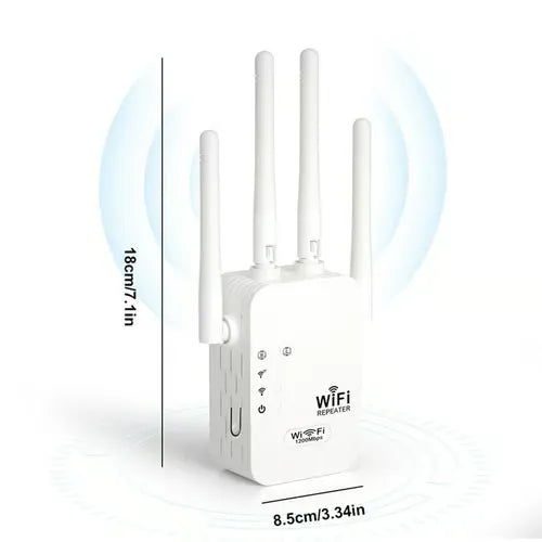 🔥HOT SALE 49% OFF✨WiFi Extender 2025, 1200Mbps Dual Band (5GHz/2.4GHz) Signal Booster