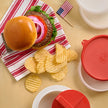 Perfect Burger Press Set – Press & Store Up to 6 Burgers, Non-Skid Base, Non-Stick Coating