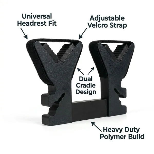Universal Seat Back Tactical Rack – Secure Headrest Mount