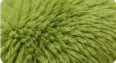 Original reference closeup of green plush texture