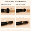 6-in-1 Portable Makeup Brush Set – Beauty Essentials On the Go